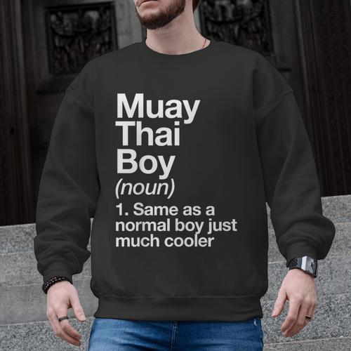 Muay Thai Boy Definition Martial Arts Sports Men Graphic Sweatshirt - Nak Muay Co.