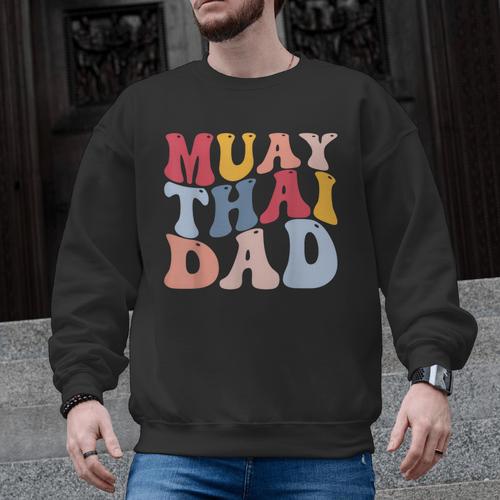 Muay Thai Dad Thai Boxing Dad Men Graphic Sweatshirt - Nak Muay Co.