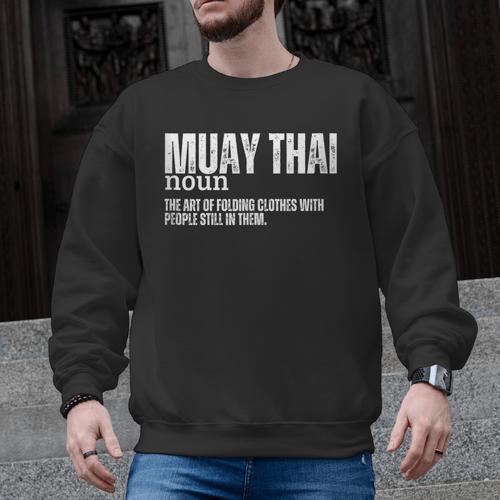 Muay Thai Definition Muay Thai Men Graphic Sweatshirt - Nak Muay Co.