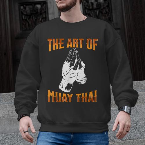 Muay Thai Fighter The Art Of Muay Thai Men Graphic Sweatshirt - Nak Muay Co.