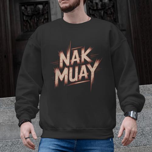 Muay Thai Fighter Nak Identity Training Practitioner Proud Men Graphic Sweatshirt - Nak Muay Co.