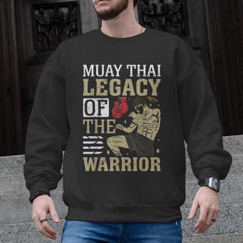 Muay Thai Legacy Of The Warrior Muay Thai Men Graphic Sweatshirt - Nak Muay Co.