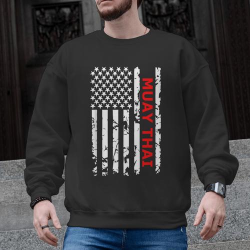 Muay Thai Martial Arts Men Graphic Sweatshirt - Nak Muay Co.