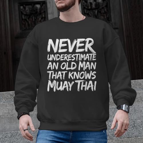 Muay Thai For Men Boys Dad Mixed Martial Arts Men Graphic Sweatshirt - Nak Muay Co.