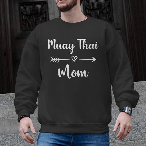 Muay Thai Mom Woman Muay Thai Sport Lover Men Graphic Sweatshirt - Nak Muay Co.