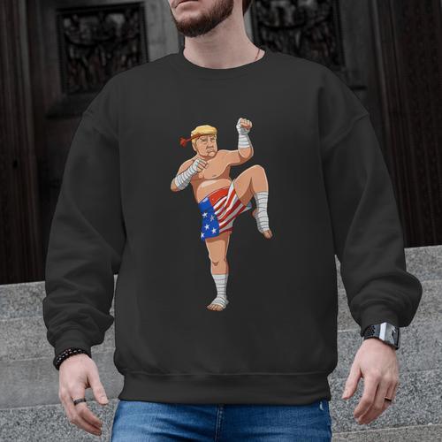 Muay Thai Trump Make Muay Thai Great Again Men Graphic Sweatshirt - Nak Muay Co.