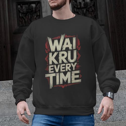 Muay Thai Wai Kru Respect Ritual Ceremony Fighter Identity Men Graphic Sweatshirt - Nak Muay Co.