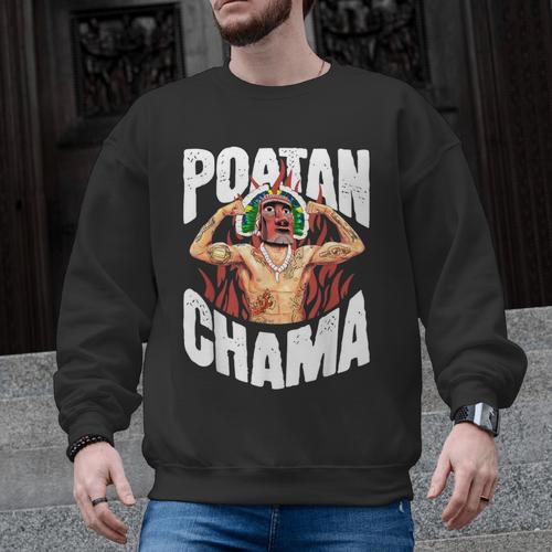 POATAN CHAMA MMA Fan JJB Boxing Muay Thai Kickboxing Men Graphic Sweatshirt - Nak Muay Co.