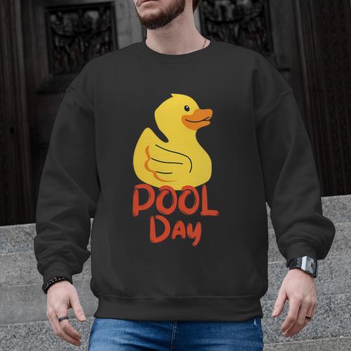 Pool Swimming Day Men Graphic Sweatshirt - SwimGear Co