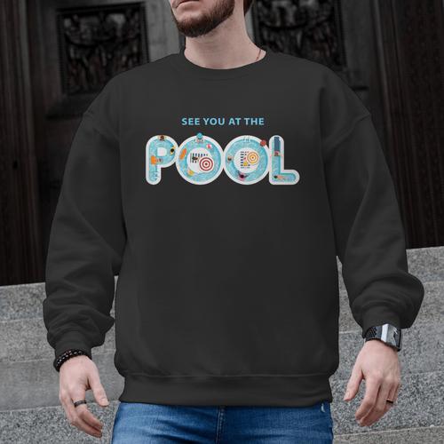 See You At The Pool Summer Swimming Pool Men Graphic Sweatshirt - SwimGear Co