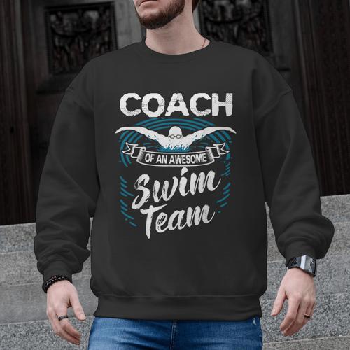 Swim Coach Professional Instructor Swimming Lesson Sport Men Graphic Sweatshirt - SwimGear Co