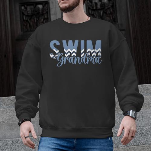 Swim Grandma For Mother's Day Polyester 100 Small Short Sleeve Pull On 1 Count Women Grandmothers Swimming Enthusiasts For Grandmothers Men Graphic Sweatshirt - SwimGear Co