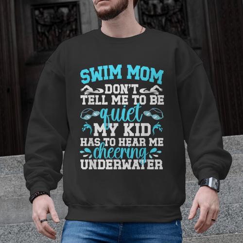 Swim Mom Swimming Mom Of A Swimmer Mama Men Graphic Sweatshirt - SwimGear Co