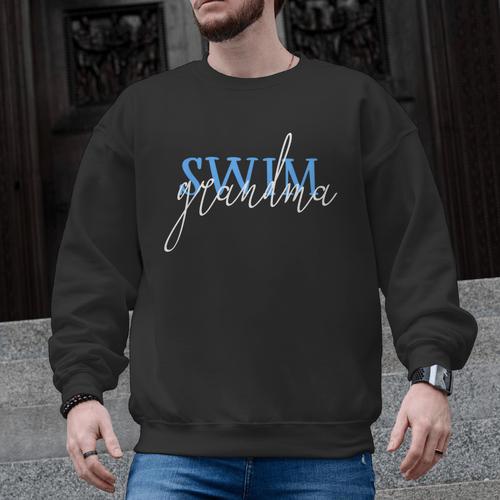 Swim Swimmer Love Swimming Shirt Sport Grandma Men Graphic Sweatshirt - SwimGear Co