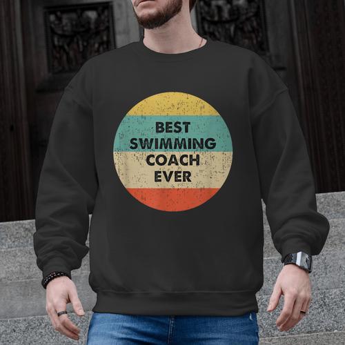 Swimming Coach Men Graphic Sweatshirt - SwimGear Co