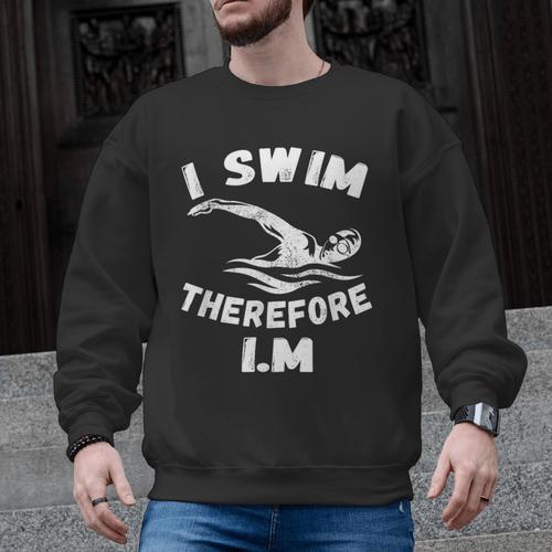 Swimming Competitive Freestyle Swim For Swimmer Men Graphic Sweatshirt - SwimGear Co