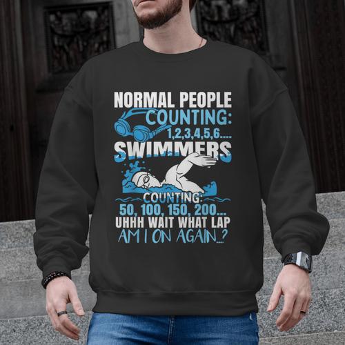Swimming Humor Swim Men Graphic Sweatshirt - SwimGear Co