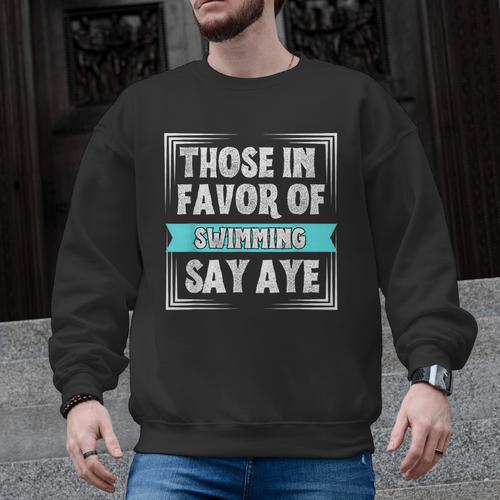 Swimming Swim Swimmer Men Graphic Sweatshirt - SwimGear Co