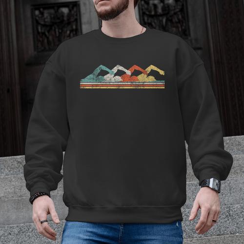 Swimming Swimmer Men Graphic Sweatshirt - SwimGear Co