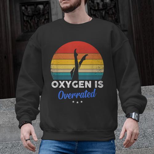 Synchronized Swimming Oxygen Is Overrated Men Graphic Sweatshirt - SwimGear Co