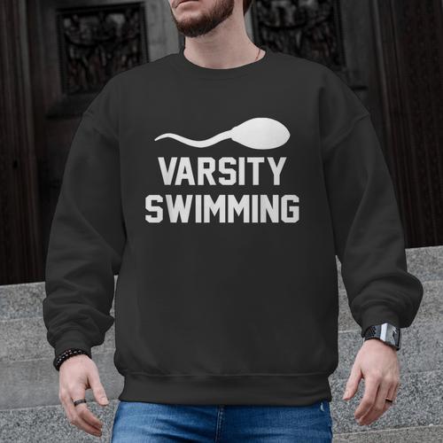 Varsity Swimming For Men Women Men Graphic Sweatshirt - SwimGear Co
