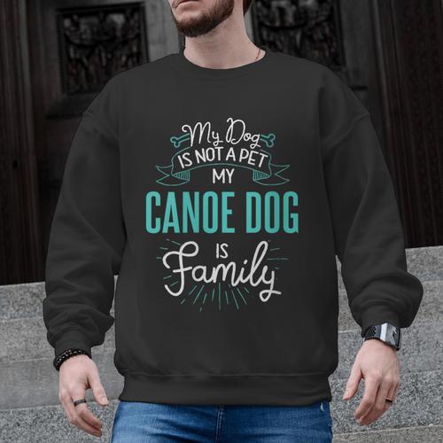 Women's Cute Canoe Dog Shirt Family Dog For Women Men Men Graphic Sweatshirt - Paddle Life