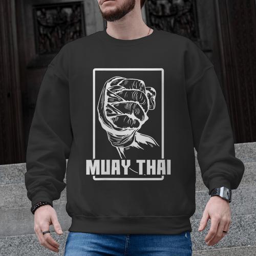 Women's Muay Thai Boxing Arm Men Graphic Sweatshirt - Nak Muay Co.