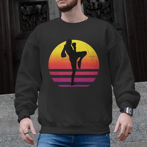 Women's Thai Boxer Thai Boxing Muay Thai Men Graphic Sweatshirt - Nak Muay Co.