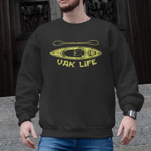 Yak Life Kayaker Or Canoeist Men Graphic Sweatshirt - Paddle Life