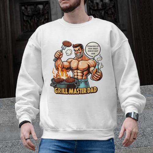 BBQ Dad Tee Grill Is Hot My Opinions Present Apparel Men Graphic Sweatshirt - BBQ Dad Merch
