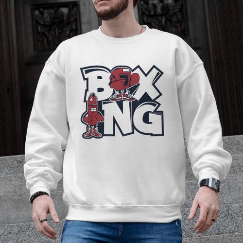 Boxing Professional Boxer Muay Thai Kickboxer Fan Boxing Men Graphic Sweatshirt - Nak Muay Co.