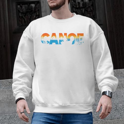 Canoe Canoeing Retro Canoe Raglan Baseball Tee Men Graphic Sweatshirt - Paddle Life