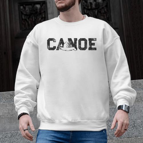 Canoe Canoeing Vintage Canoe Raglan Baseball Tee Men Graphic Sweatshirt - Paddle Life