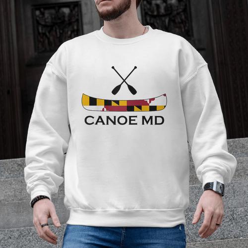 Canoe Maryland Raglan Baseball Tee Men Graphic Sweatshirt - Paddle Life