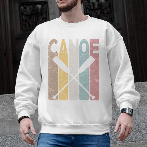Canoe Vintage Canoeing Retro Canoe Paddling Men Graphic Sweatshirt - Paddle Life