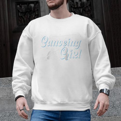 Canoeing Girl Raglan Baseball Tee Men Graphic Sweatshirt - Paddle Life