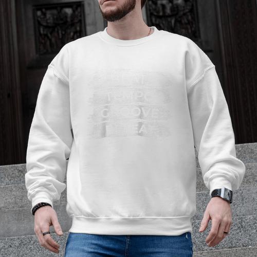 Drum Kit Motivation Drum Player Drum Set Raglan Baseball Tee Men Graphic Sweatshirt - Downbeat Supply