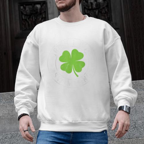Irish I Was Swimming Shamrock St Patrick's Day Swimmer Men Graphic Sweatshirt - SwimGear Co