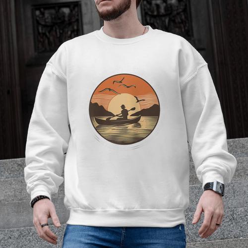 Kayak Kayaker Canoes-Boating Paddle-Life Canadier-Canoe Raglan Baseball Tee Men Graphic Sweatshirt - Paddle Life