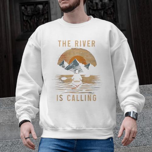 Kayak Kayak Vintage Mountains Canoe Kayak Raglan Baseball Tee Men Graphic Sweatshirt - Paddle Life