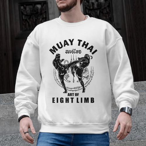 Muay Thai Art Of Eight Limb Men Graphic Sweatshirt - Nak Muay Co.