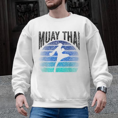 Muay Thai Hobby Fighter Martial Arts Boxing Men Graphic Sweatshirt - Nak Muay Co.