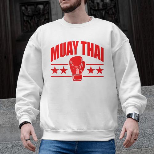 Muay Thai For Men Women Kids Mixed Martial Arts Raglan Baseball Tee Men Graphic Sweatshirt - Nak Muay Co.