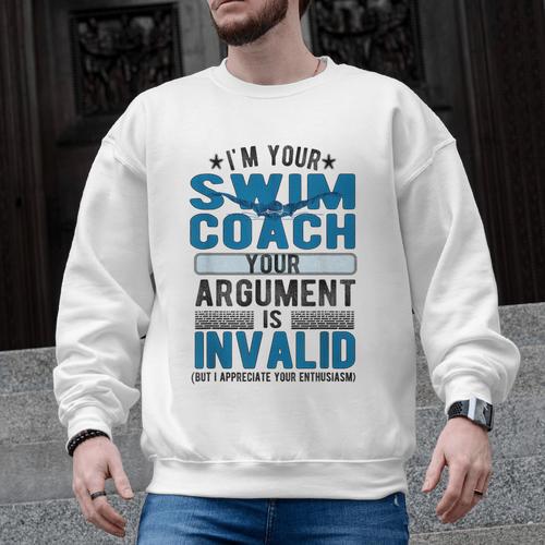 Swim Coach Swimming Coach Men Graphic Sweatshirt - SwimGear Co