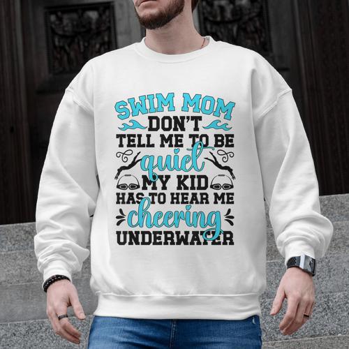 Swim Mom Swimming Mama Of A Swimmer Mom Swim Mother Men Graphic Sweatshirt - SwimGear Co
