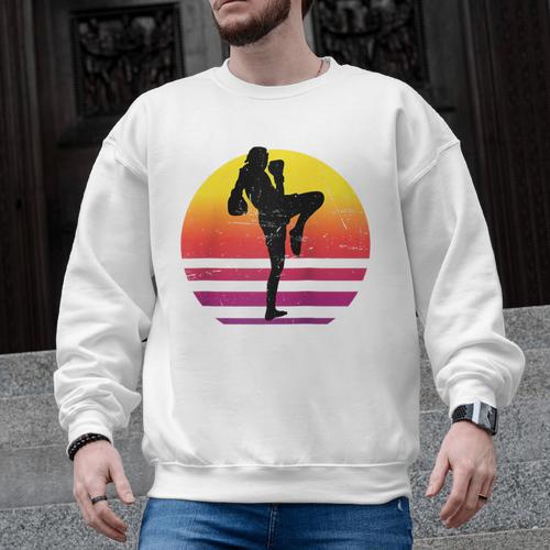 Women's Thai Boxer Thai Boxing Muay Thai Raglan Baseball Tee Men Graphic Sweatshirt - Nak Muay Co.
