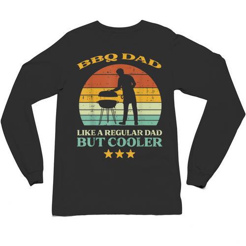 Bbq Dad Cooler Retro Barbecue Grill Fathers Day Daddy Papa Unisex Long Sleeve T-Shirt - BBQ Dad Merch
