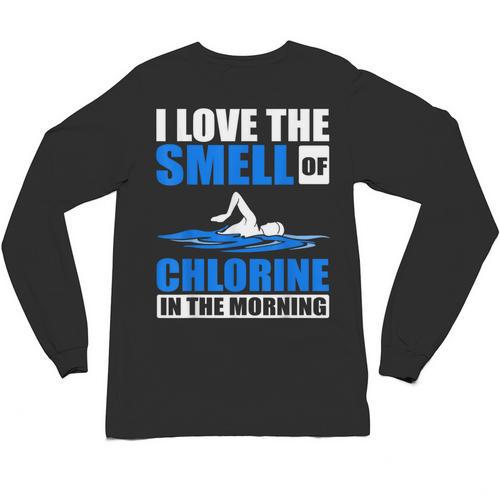 Cool Swimming Art Men Women Swimmer Swim Lover Pool Chlorine Unisex Long Sleeve T-Shirt - SwimGear Co