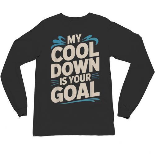 Masters Swimmer Cool Down Workout Humor Bold Swimming Unisex Long Sleeve T-Shirt - SwimGear Co