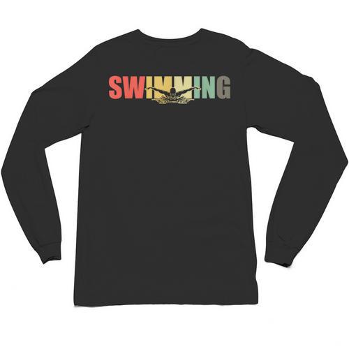 Retro Swimming Vintage Swimming Swimmer Unisex Long Sleeve T-Shirt - SwimGear Co